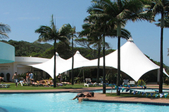 SWIMMING POOL TENSILE STRUCTURE